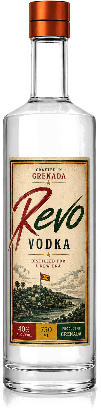 Bottle of Revo Vodka